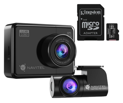 Kamera samochodowa Navitel R9 DUAL Full HD/2,7"/170 + karta 64GB